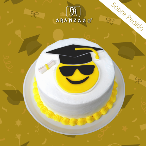 Pastel de Graduación Carita Feliz Cool – Entrega a domicilio CDMX