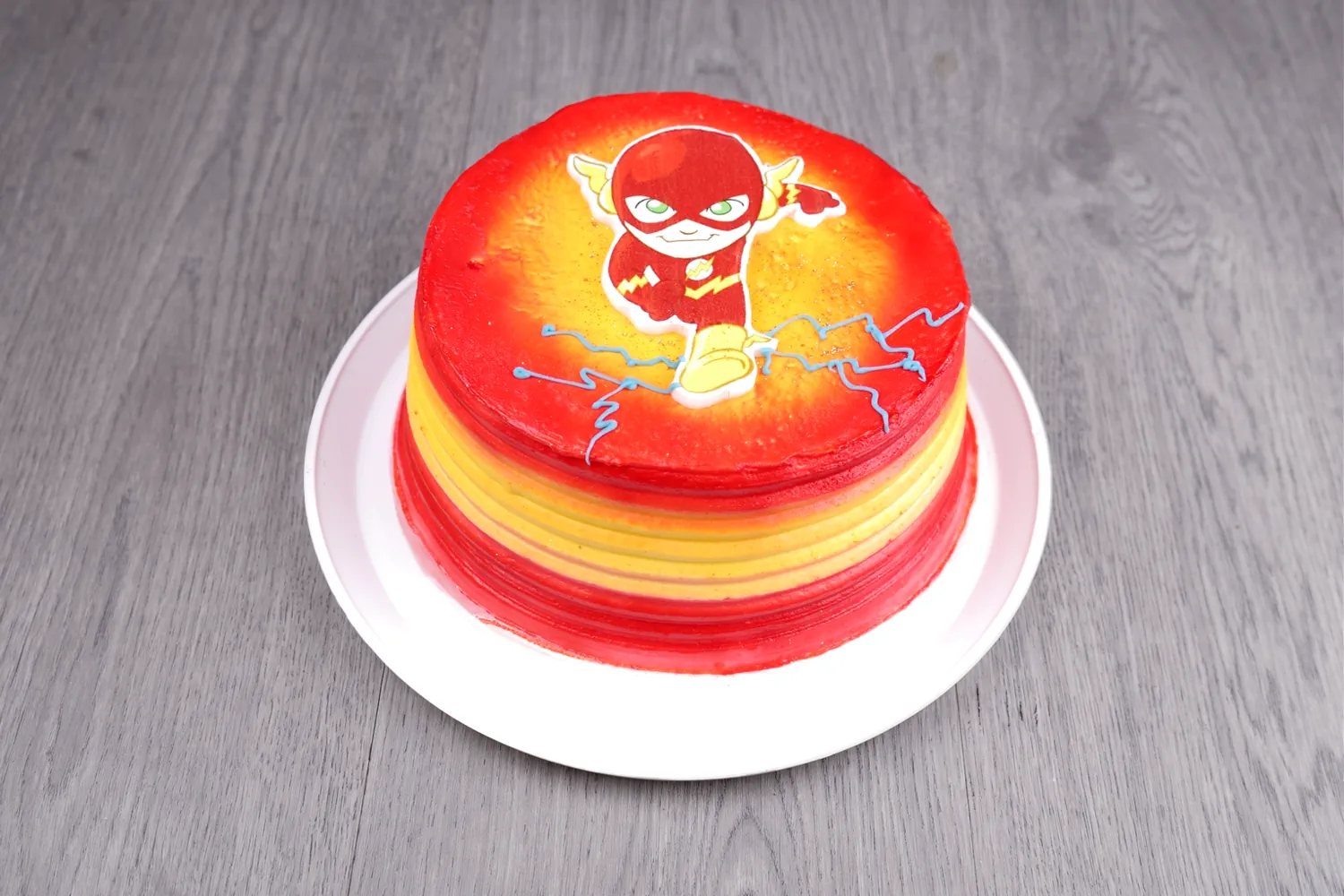 Pastel Flash dc temarica de superheroes fiesta de heroes fiesta de superheroes pastel de superheroes falsh batman
