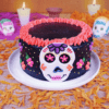 Pastel dia de muertos, pastel calaverita, pastel para halloween, fiesta de disfraces, disfraz