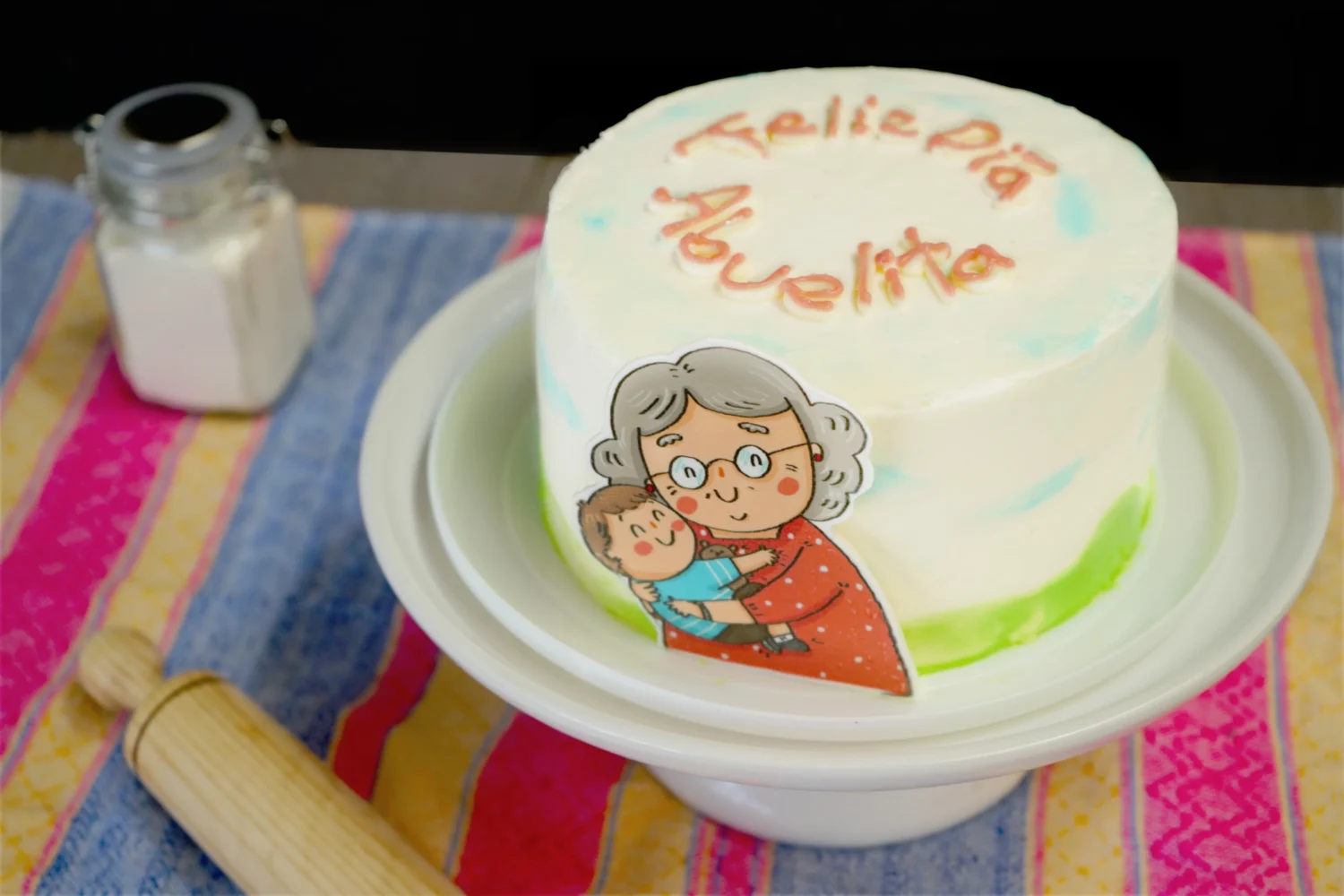 Pastel dia de los abuelos - Pastel para la abuela - Pastel abuela - Dia de los abuelos - Como festejar a los abuelos en su dia