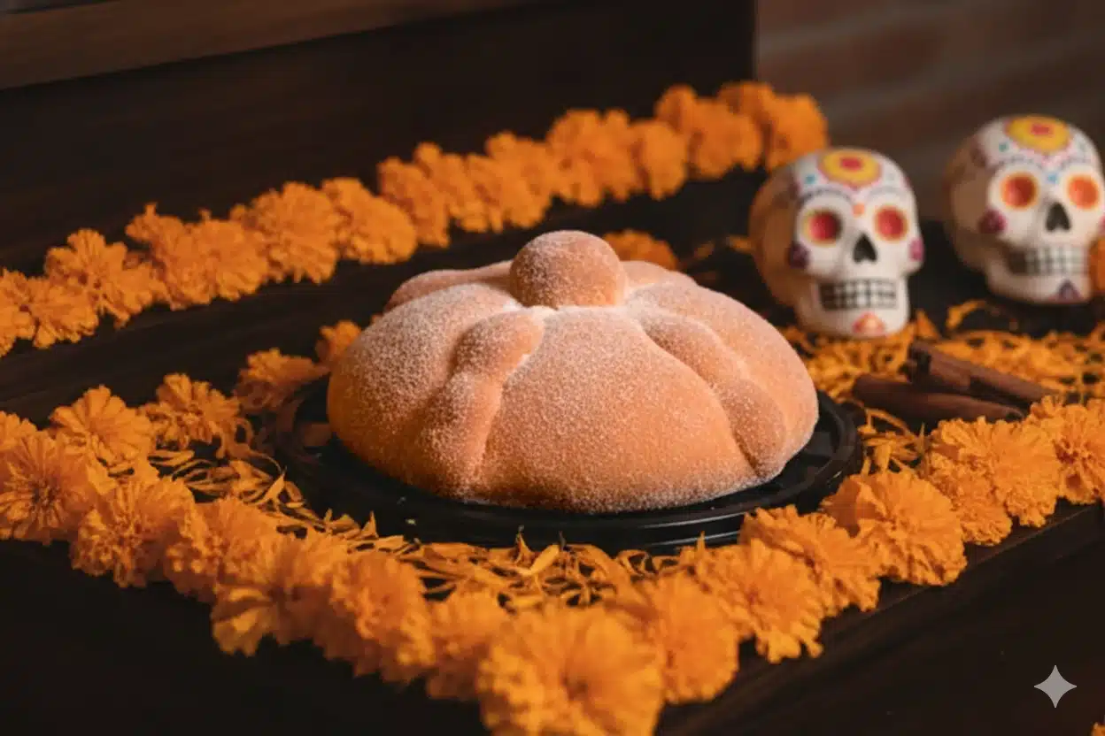 Pan de muerto, pan muerto, pan de muerto tradicional, pan de muerto de mantequilla